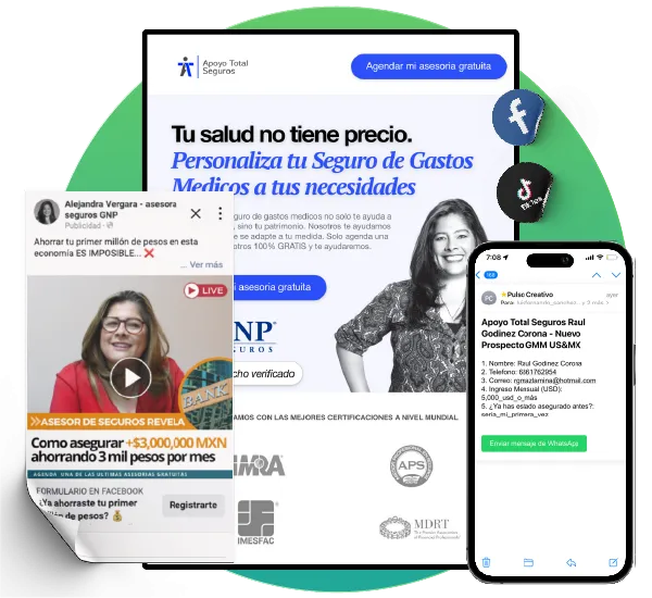 Gráfico de crecimiento digital